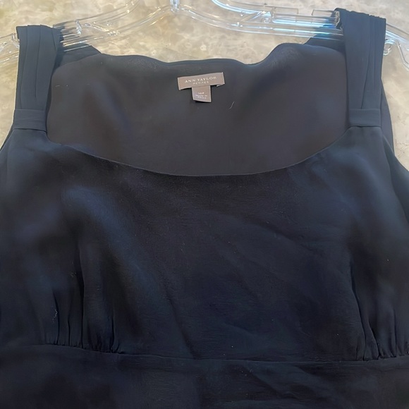 Ann Taylor Black silk midi dress - Picture 6 of 8